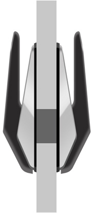 Hole-less PUSH PULL Main Door Lock