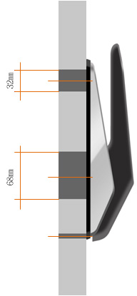Hole-less PUSH PULL Main Door Lock